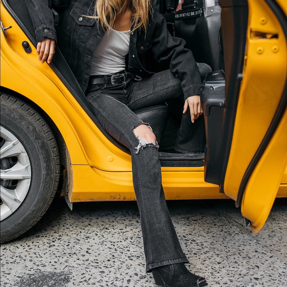 free people // NEW authentic ripped flare jean